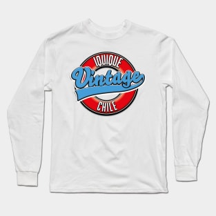 Iquique chile vintage logo Long Sleeve T-Shirt
